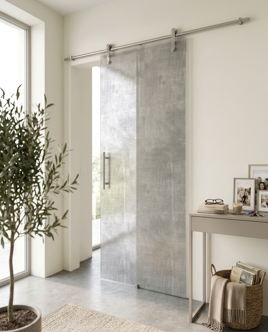 porta-scorrevole-vetro-personalizzata-soggiorno Porta scorrevole in vetro personalizzata su misura in un soggiorno